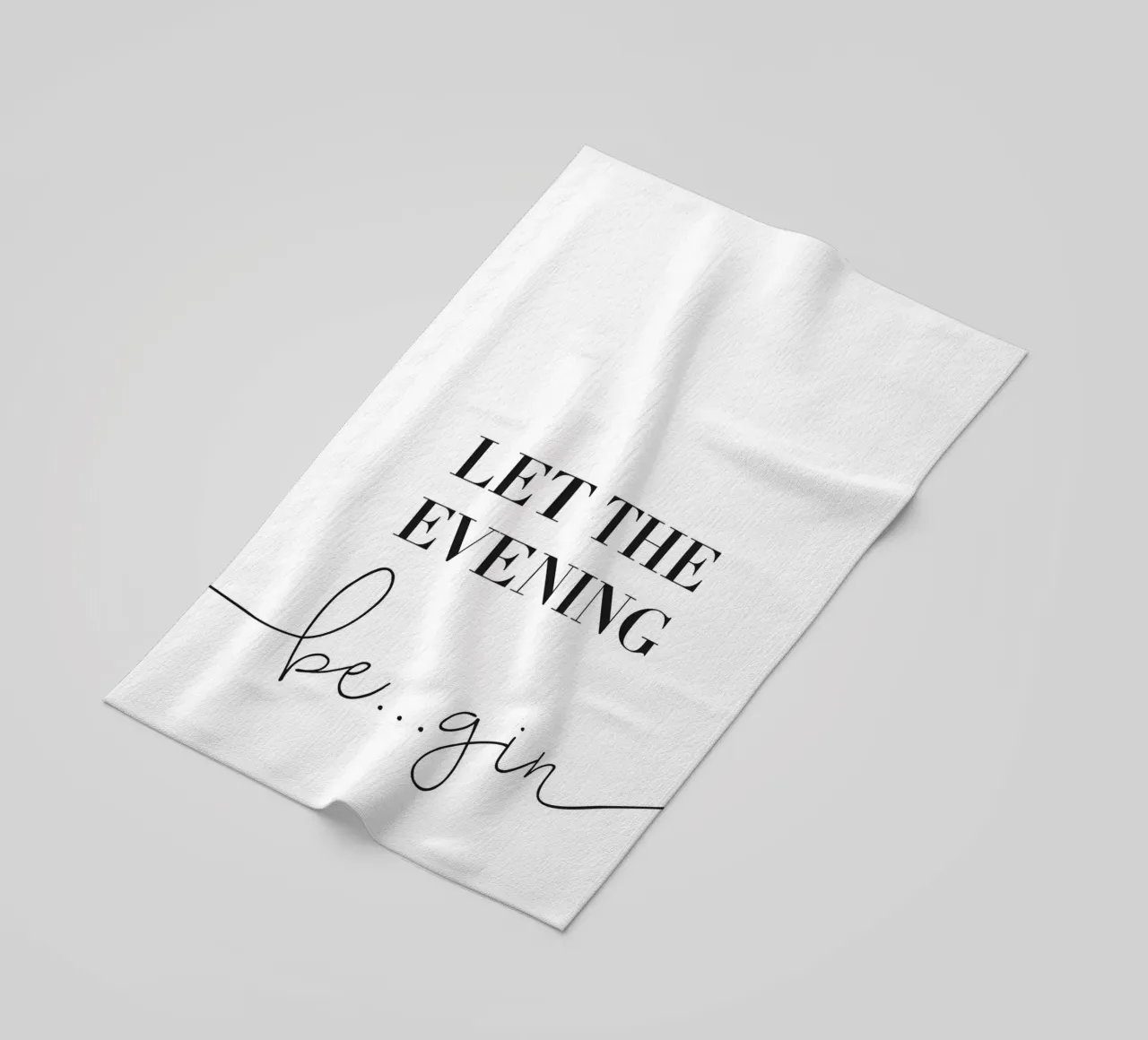 Let the Evening Be... Gin - Lustiges Gin Design telo mare da Whole©
