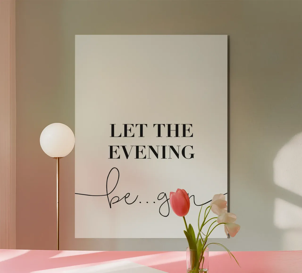 Let the Evening Be... Gin - Lustiges Gin Design alluminio dibond da Whole©