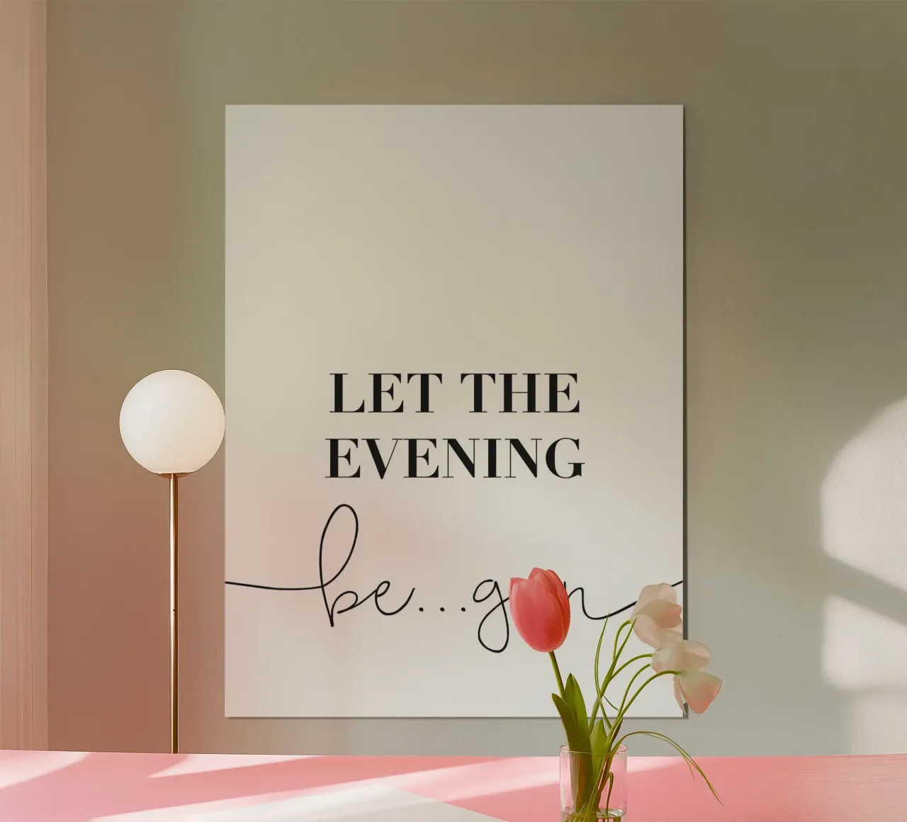 Let the Evening Be... Gin - Lustiges Gin Design carta hahnemühle da Whole©