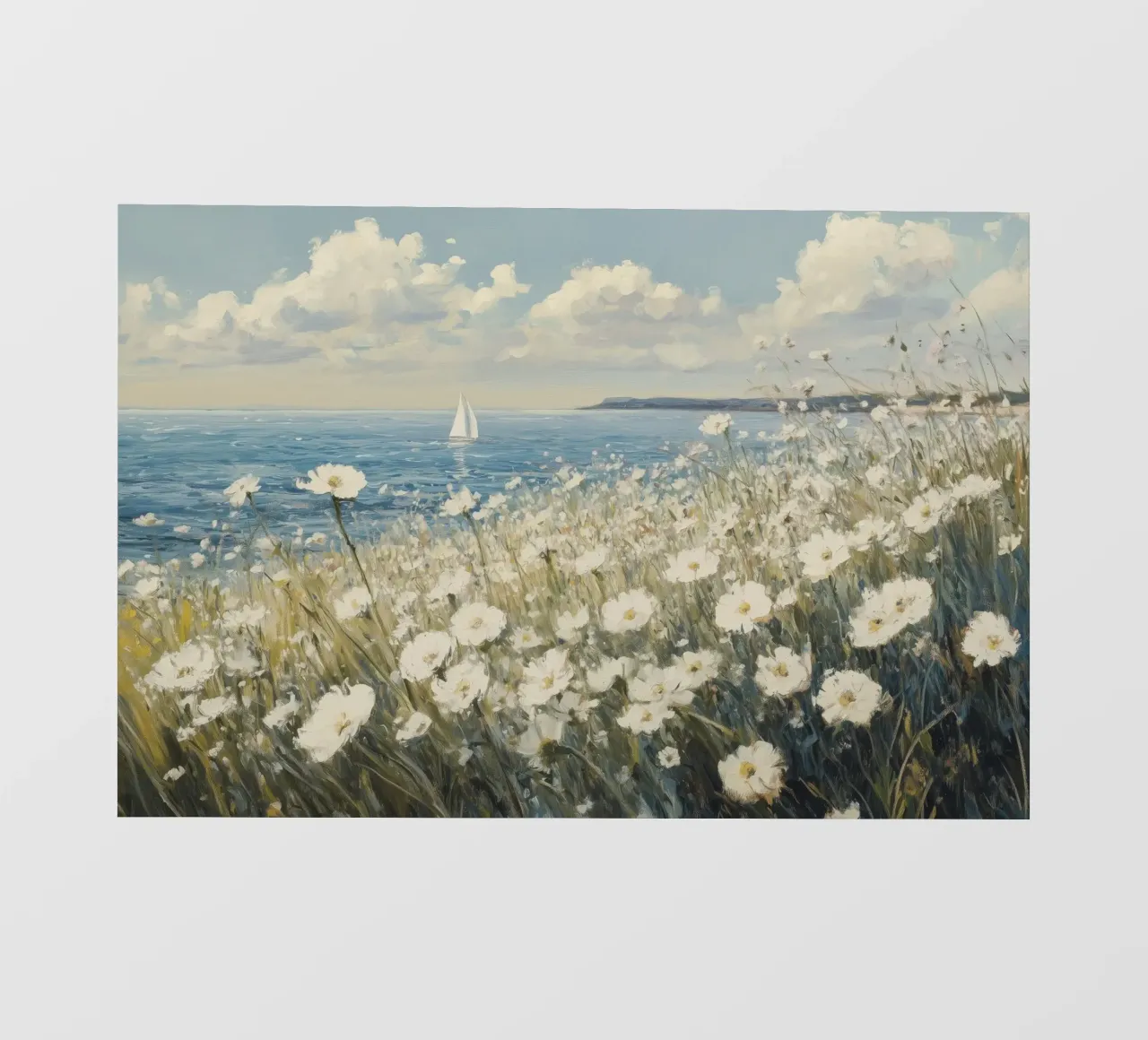 Fiori selvatici della costa pellicola backlit da Melloi Art Print
