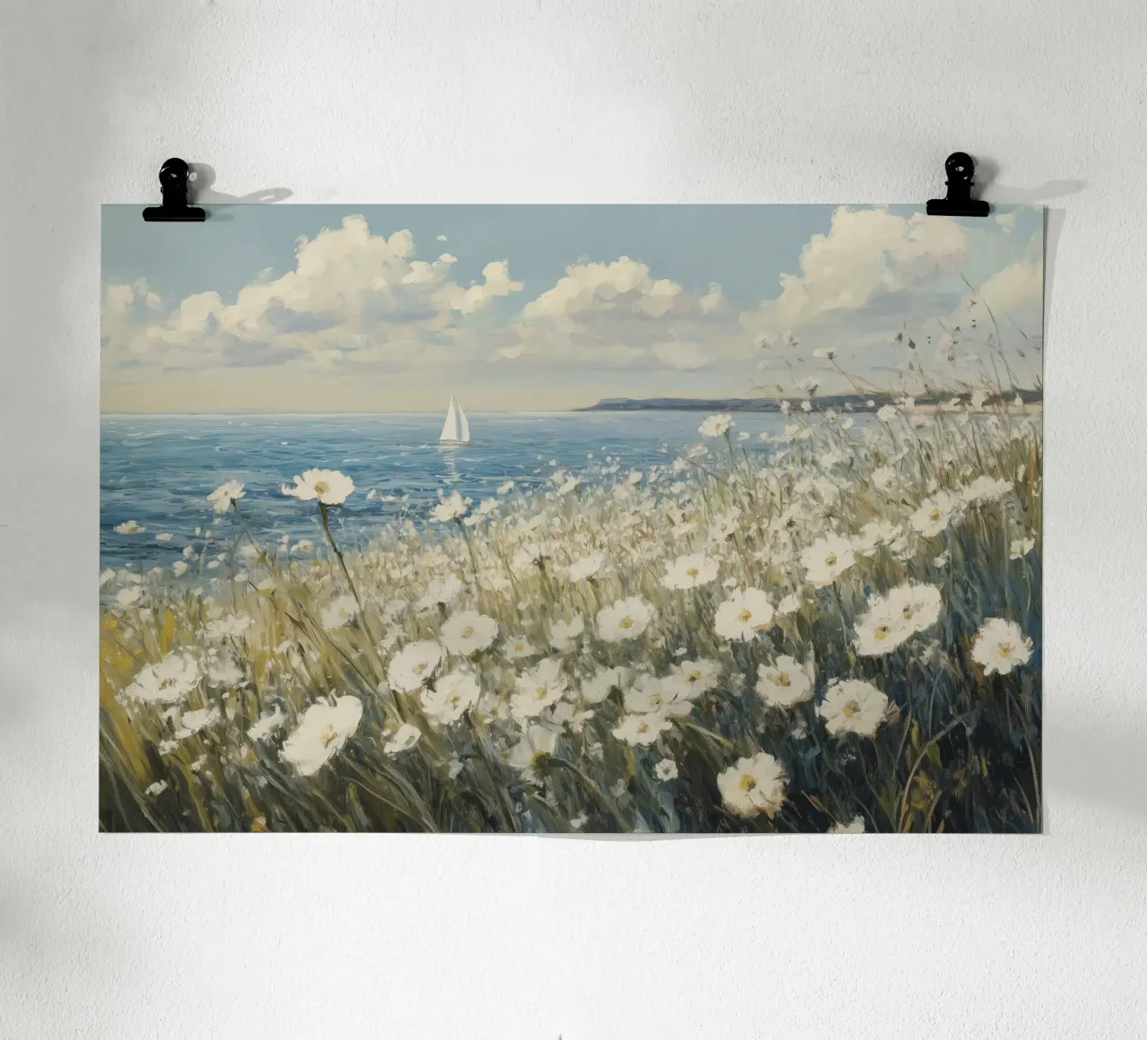 Fiori selvatici della costa poster da Melloi Art Print