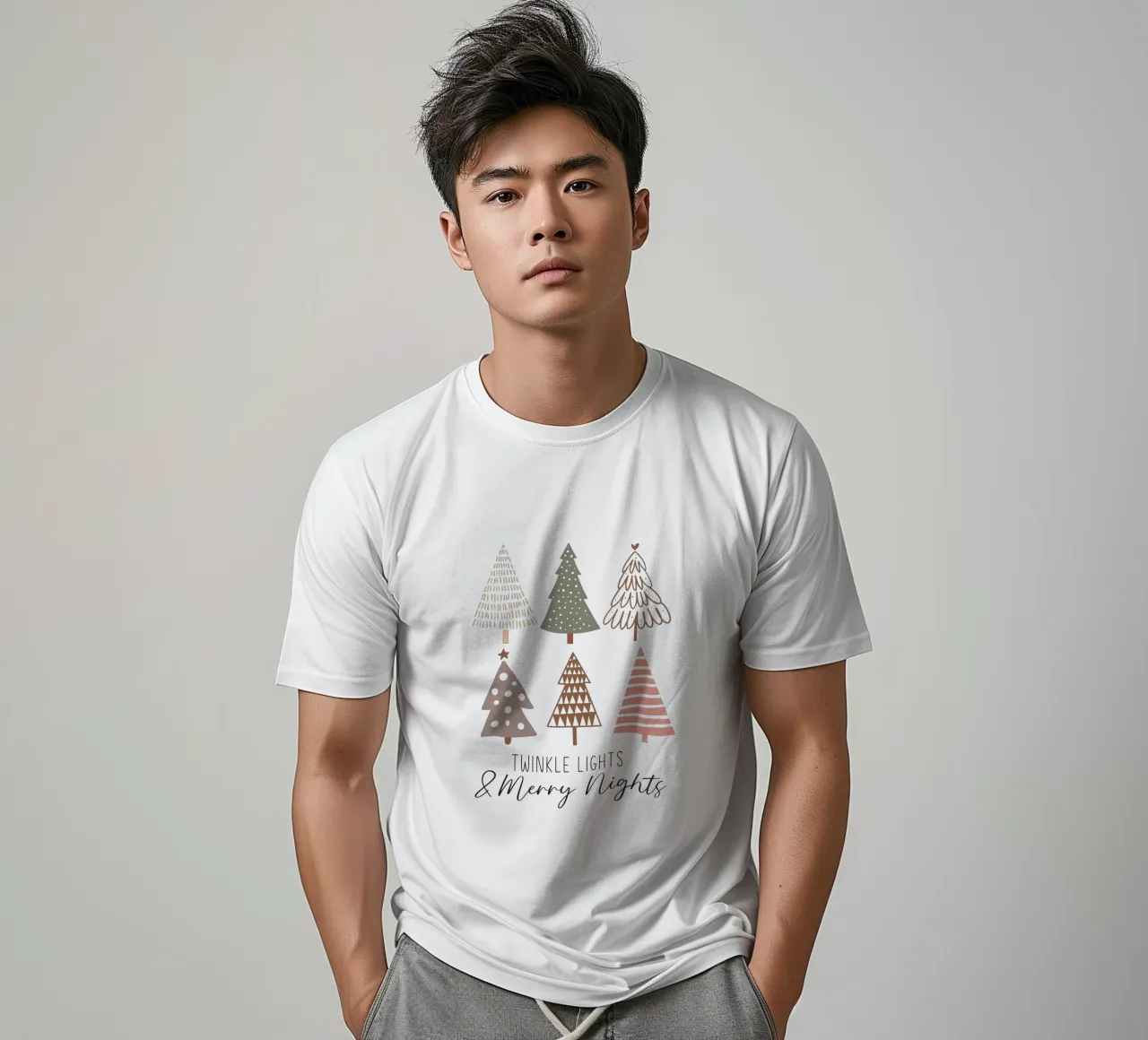 Twinkle Lights & Merry Nights t-shirt da LOVS DESIGN
