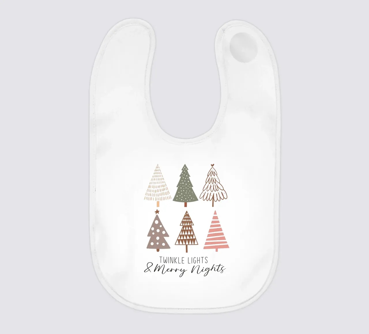Twinkle Lights & Merry Nights baby bib by LOVS DESIGN