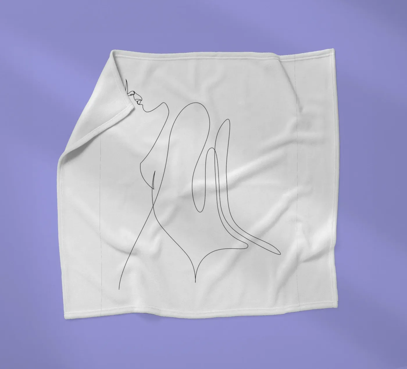 s26 string fleece blanket by Addillum