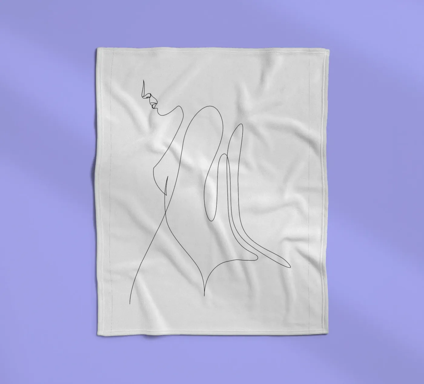 s26 string fleece blanket by Addillum