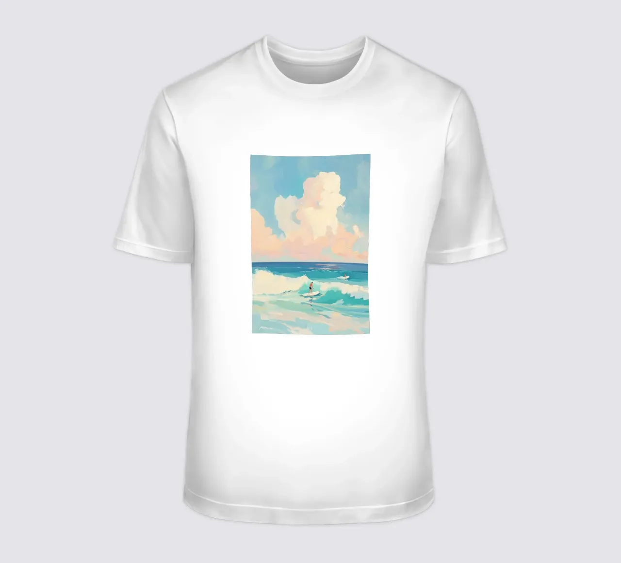 Surfing Time t-shirt by Melloi Art Print