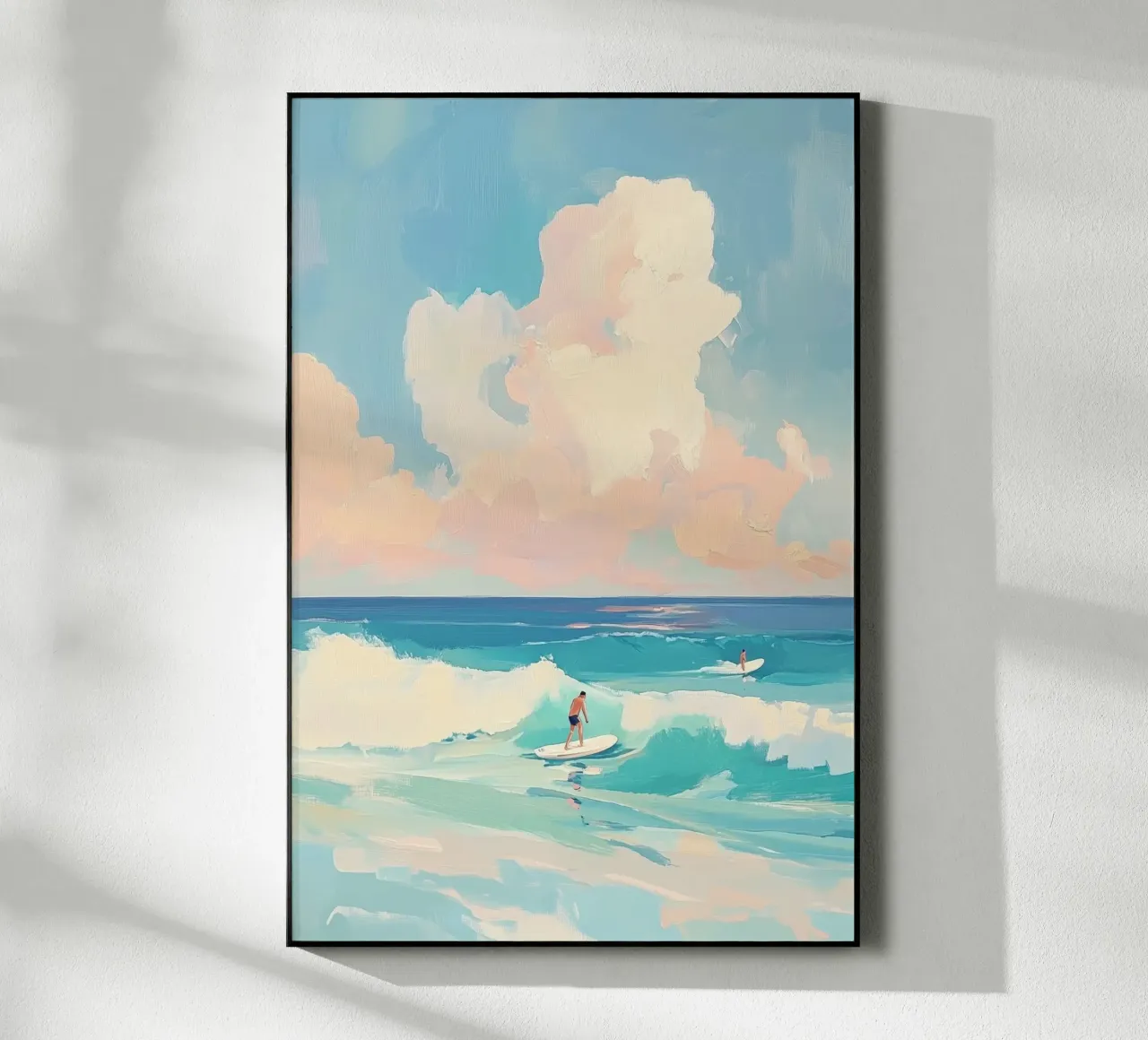 Surfing Time acryl van Melloi Art Print