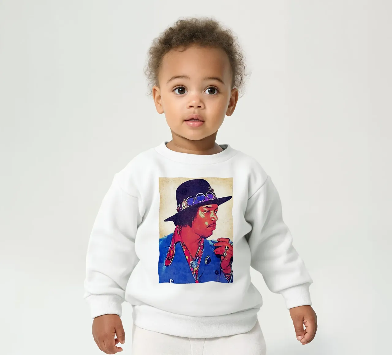 Jimi Hendrix Retro felpa neonato da neonartroom