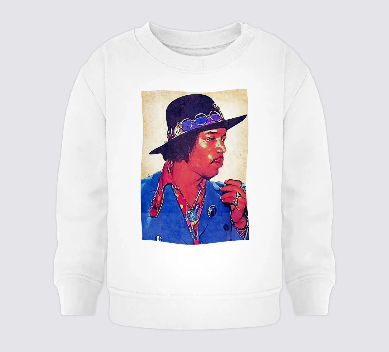 Jimi Hendrix Retro felpa neonato da neonartroom