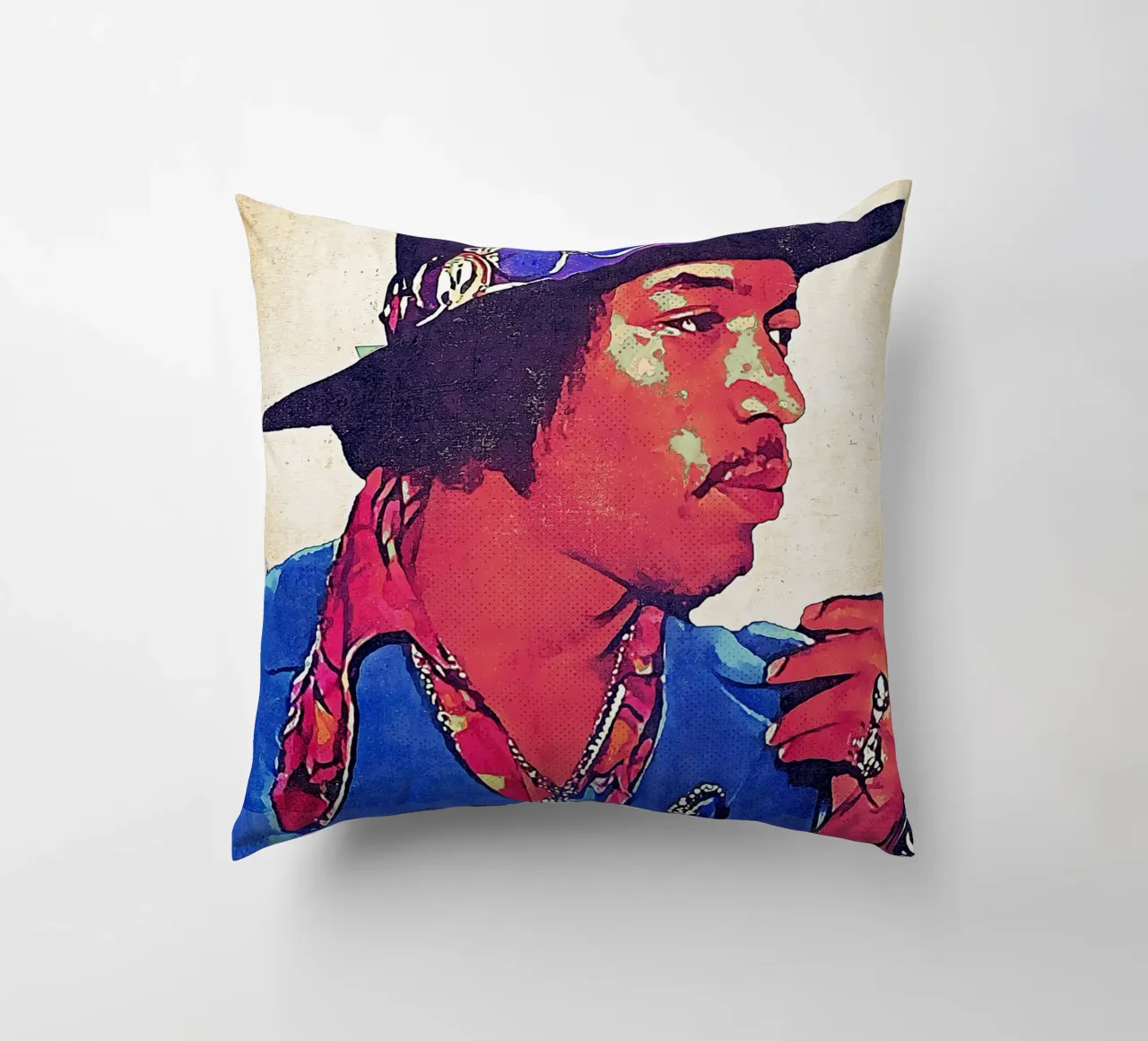 Jimi Hendrix Retro cuscino da neonartroom