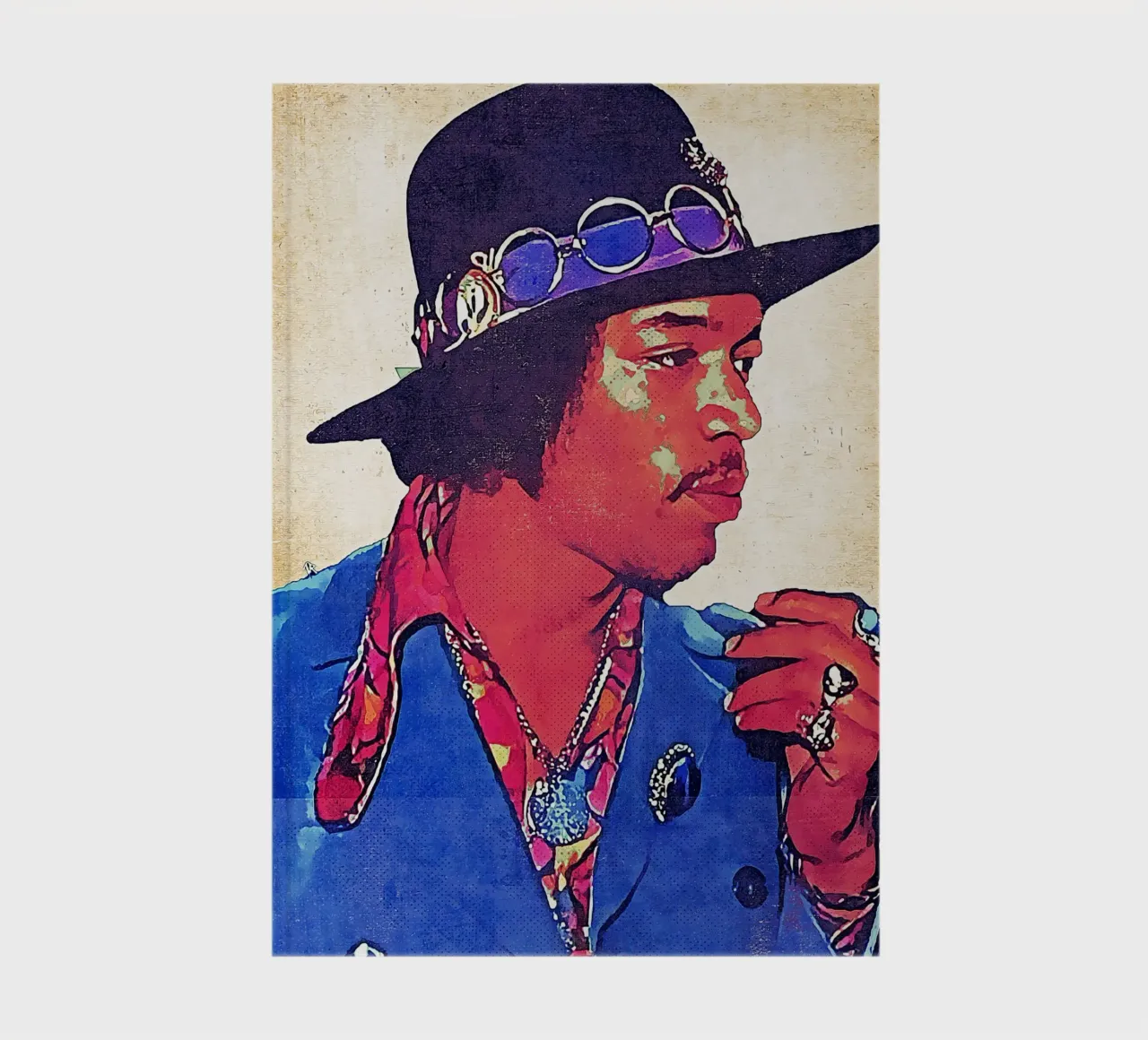 Jimi Hendrix Retro notebook by neonartroom