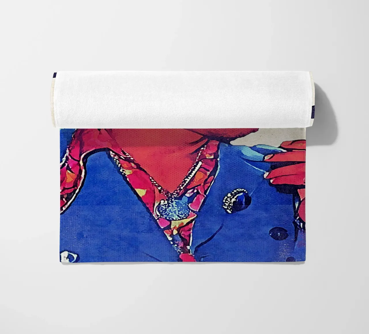 Jimi Hendrix Retro beach towel by neonartroom
