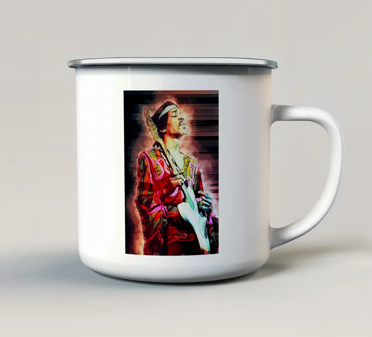 L'epopea di Jimi Hendrix tazza in smalto da neonartroom