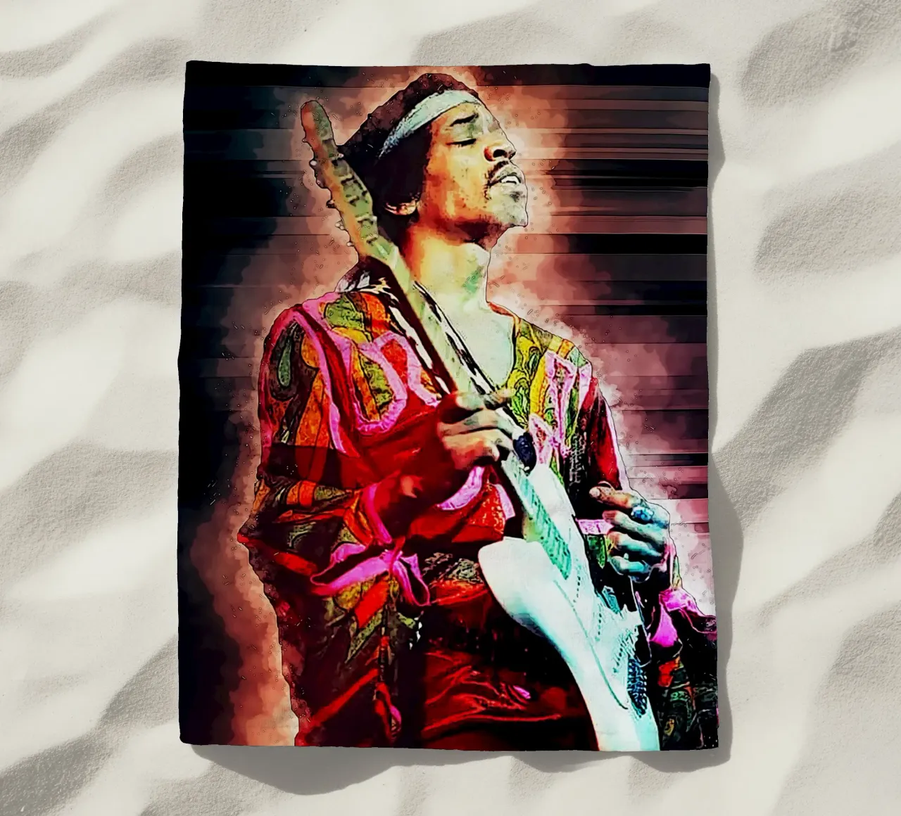 L'epopea di Jimi Hendrix telo mare da neonartroom