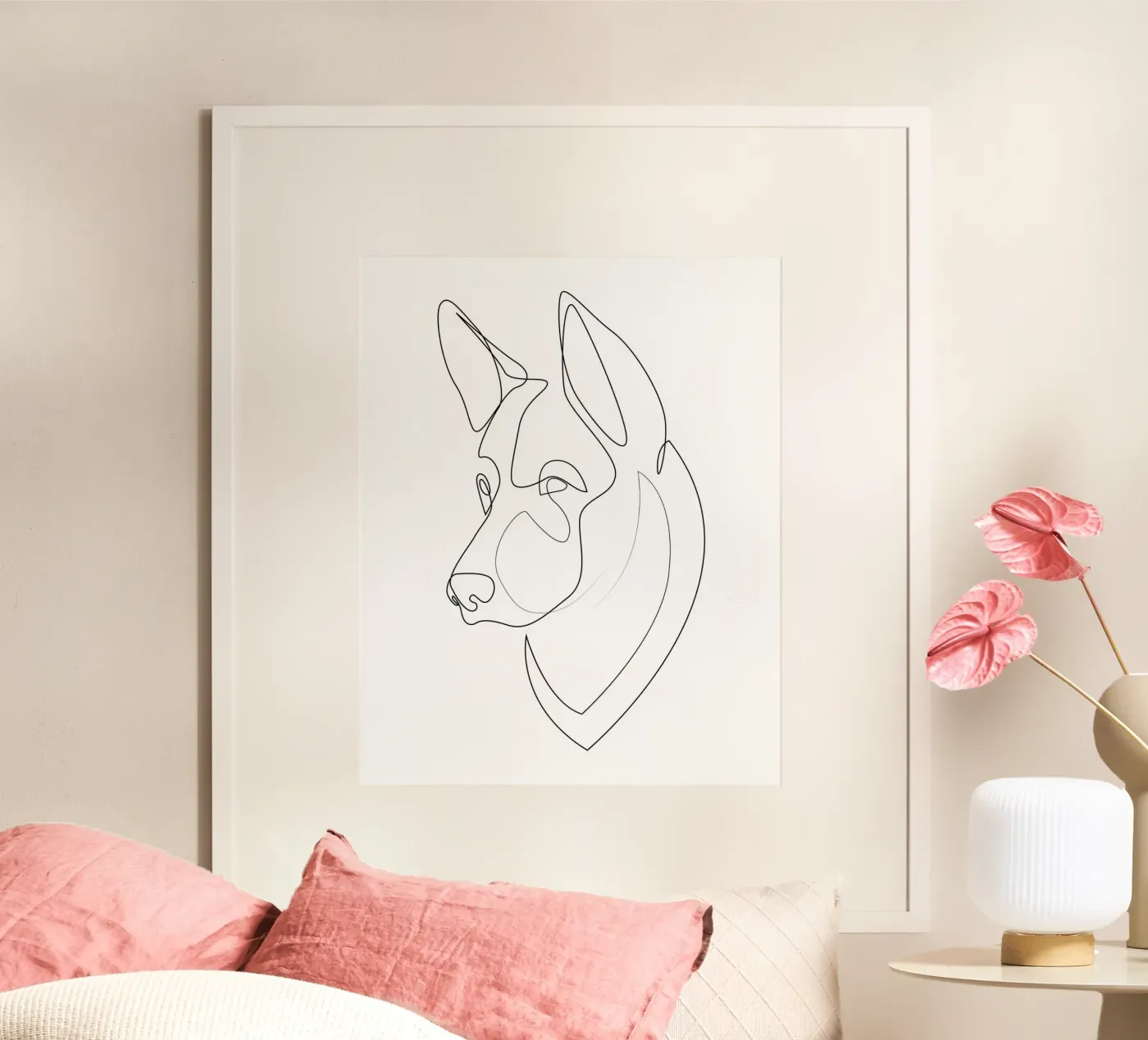 German Shepherd poster van Addillum
