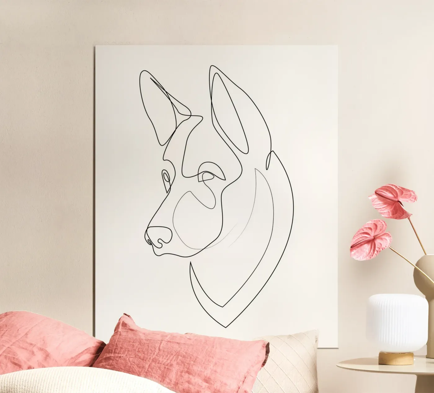 German Shepherd poster van Addillum