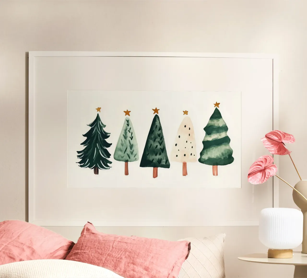 Cute Christmas Trees hahnemühle by treechild