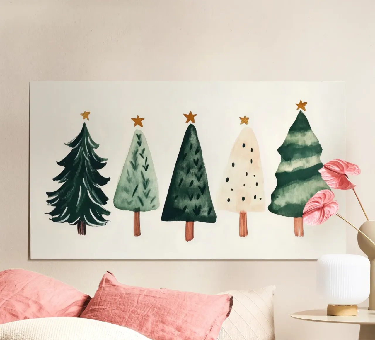 Cute Christmas Trees hahnemühle by treechild