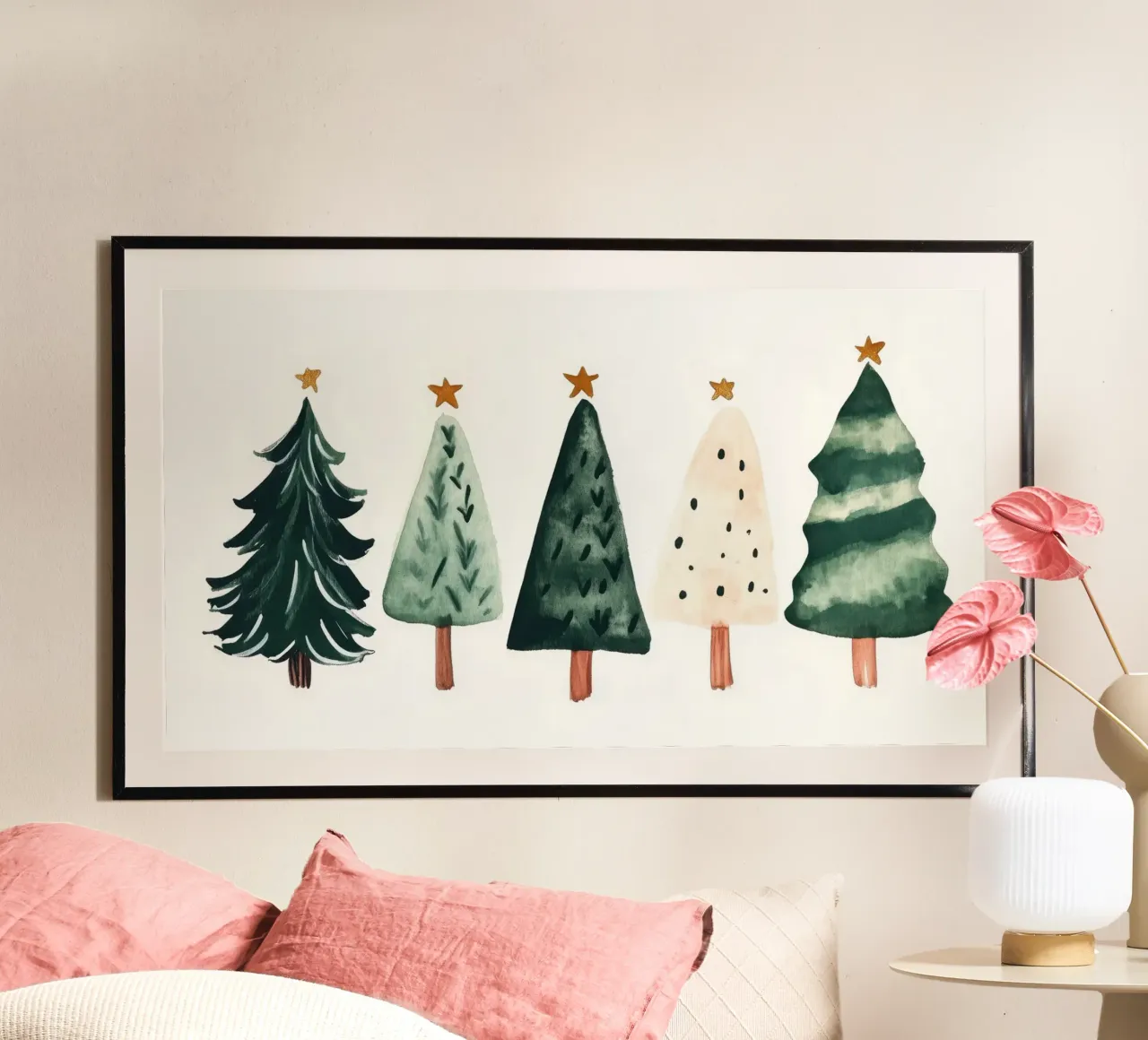 Cute Christmas Trees hahnemühle by treechild