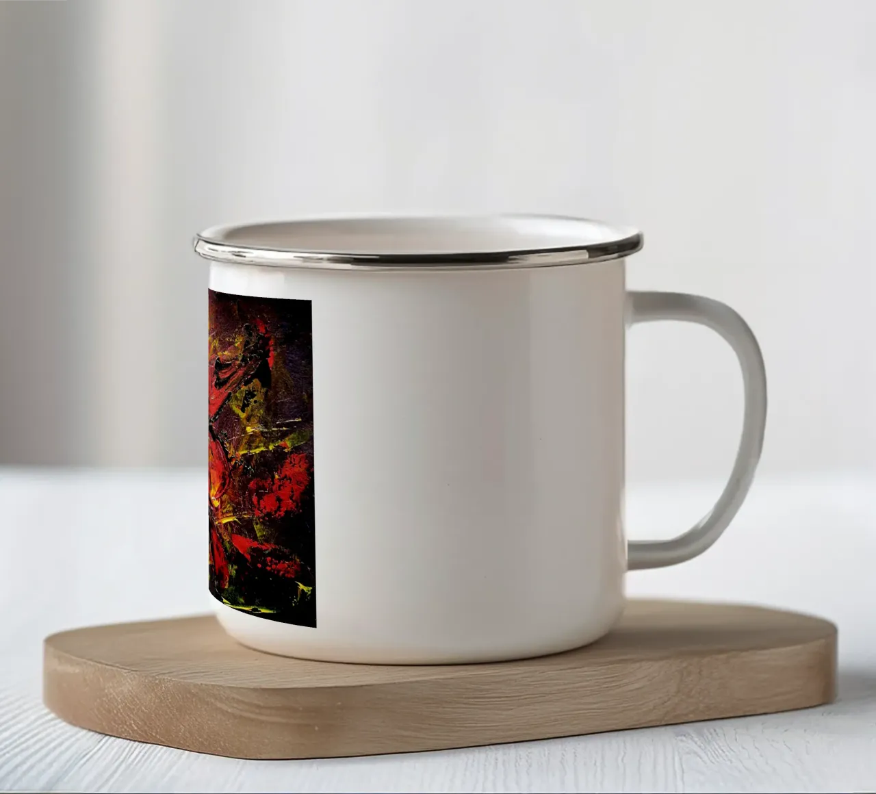 IDEAL GIFT 61 tazza in smalto da Thierry Vobmann Abstract painting