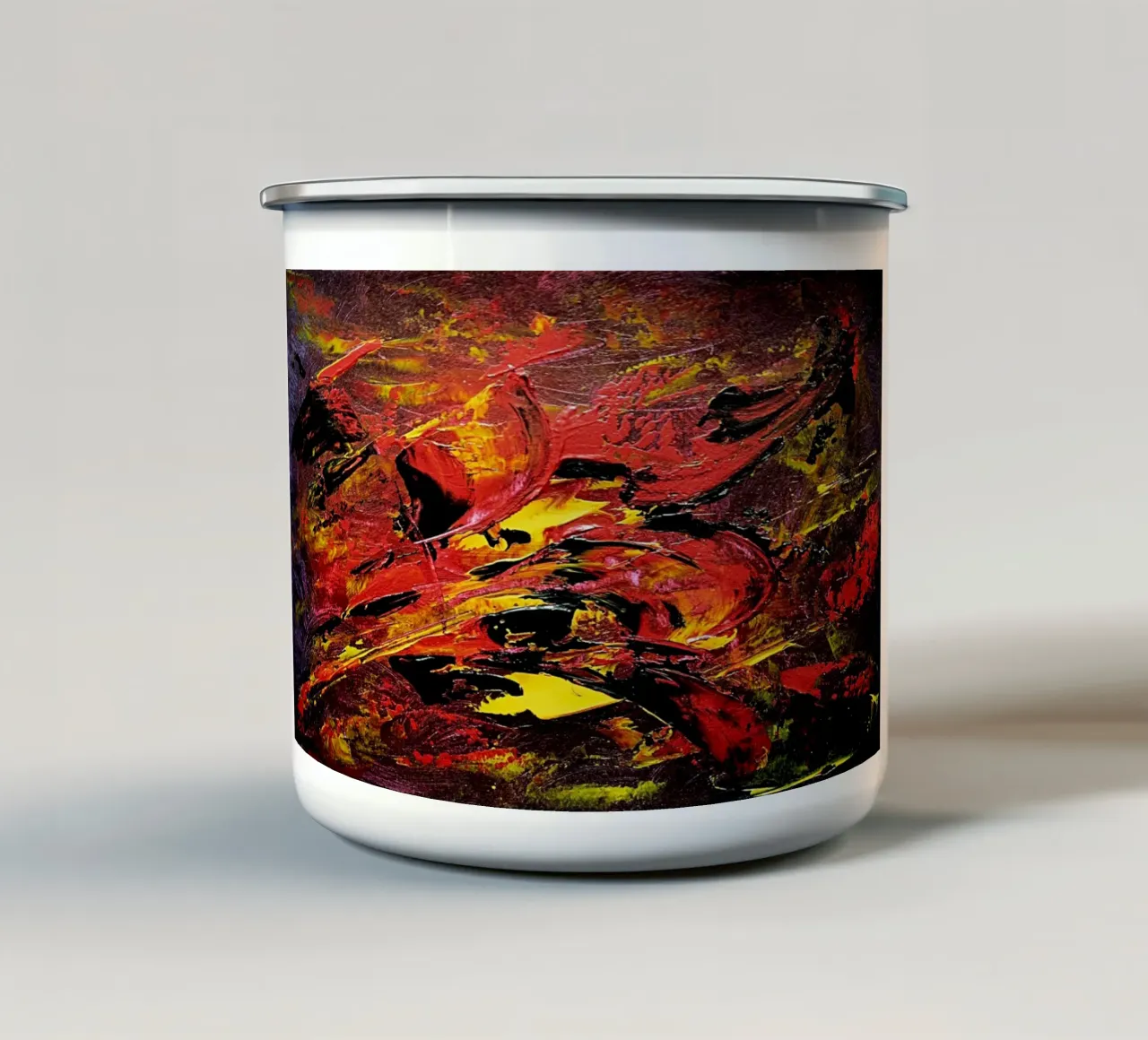 IDEAL GIFT 61 tazza in smalto da Thierry Vobmann Abstract painting