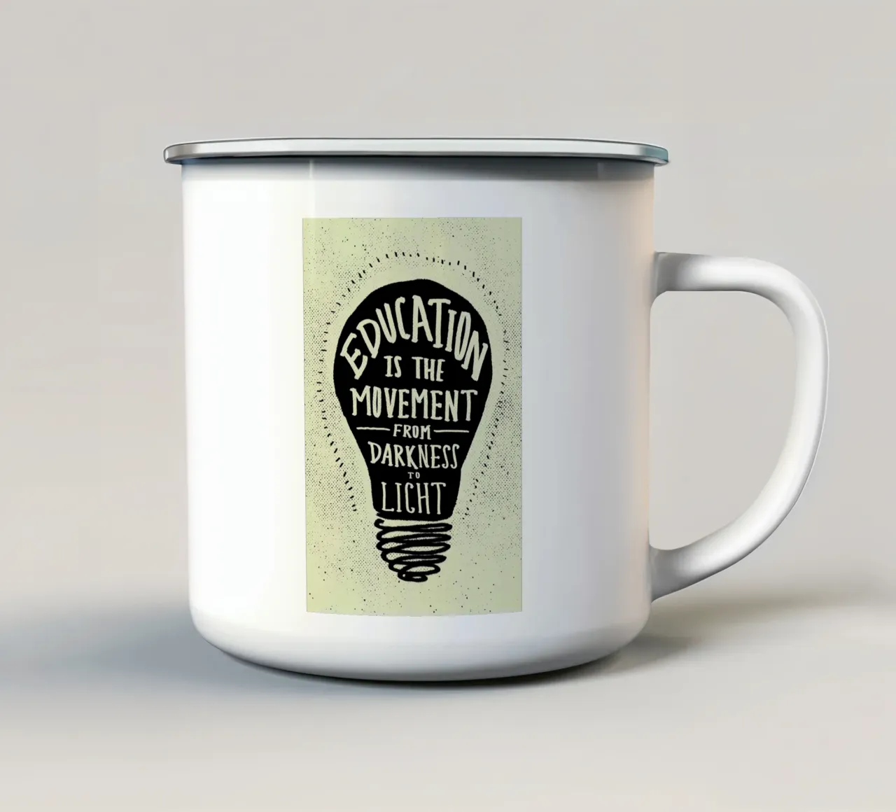 Education tazza in smalto da Leah Flores