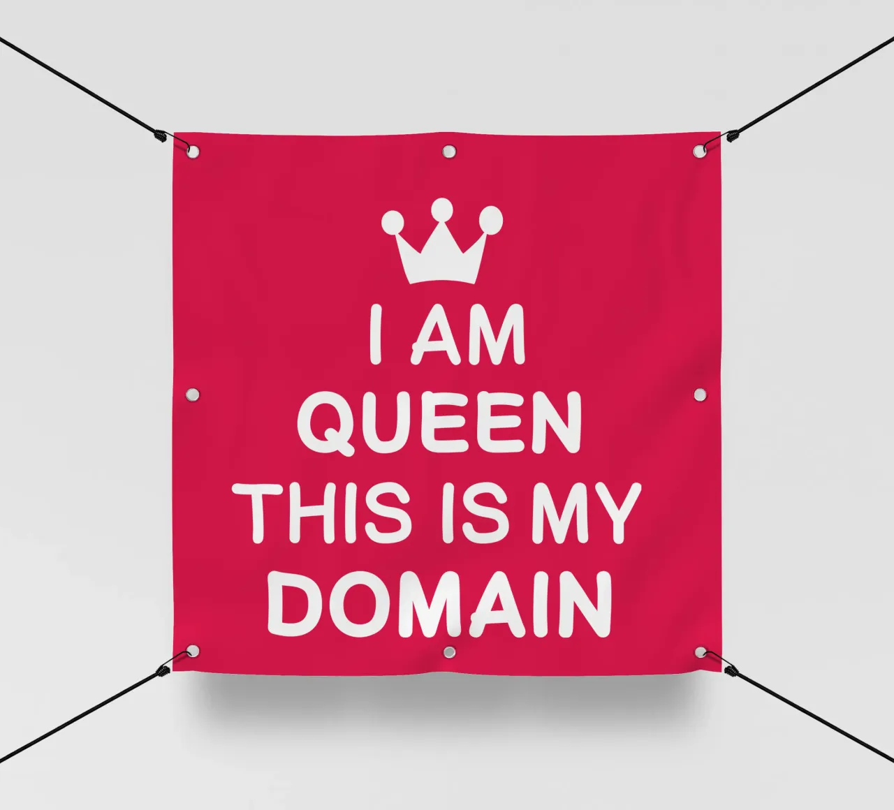 I am queen. This is my domain telo in pvc da happieeagle