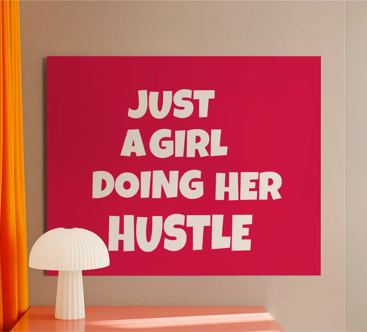 Just a girl doing her hustle alu-dibond by happieeagle