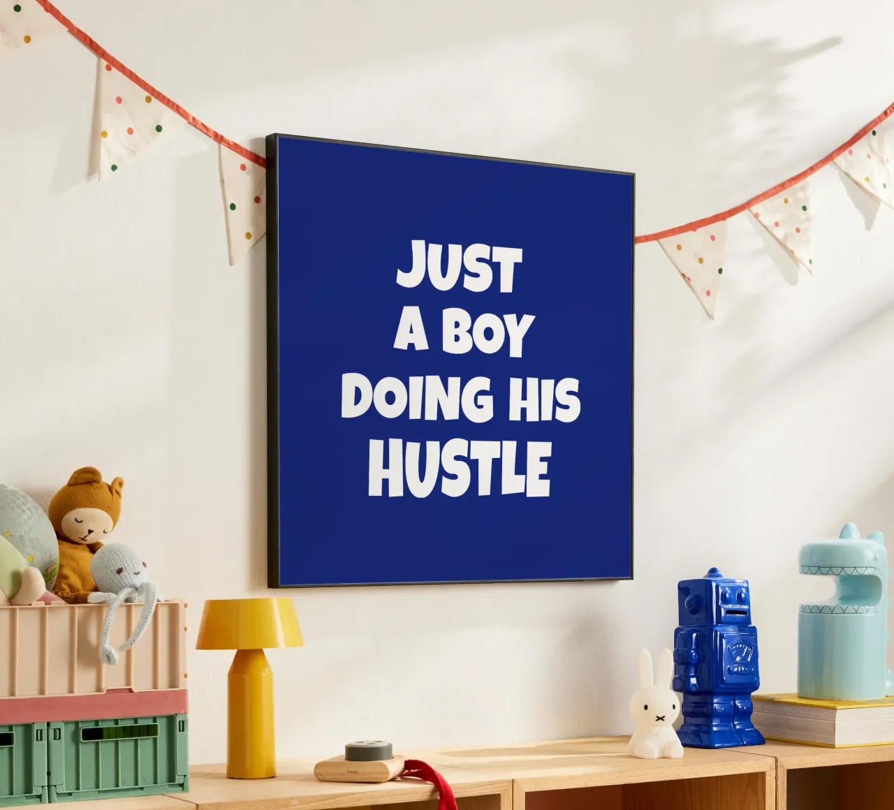 Just a boy doing his hustle alluminio dibond da happieeagle