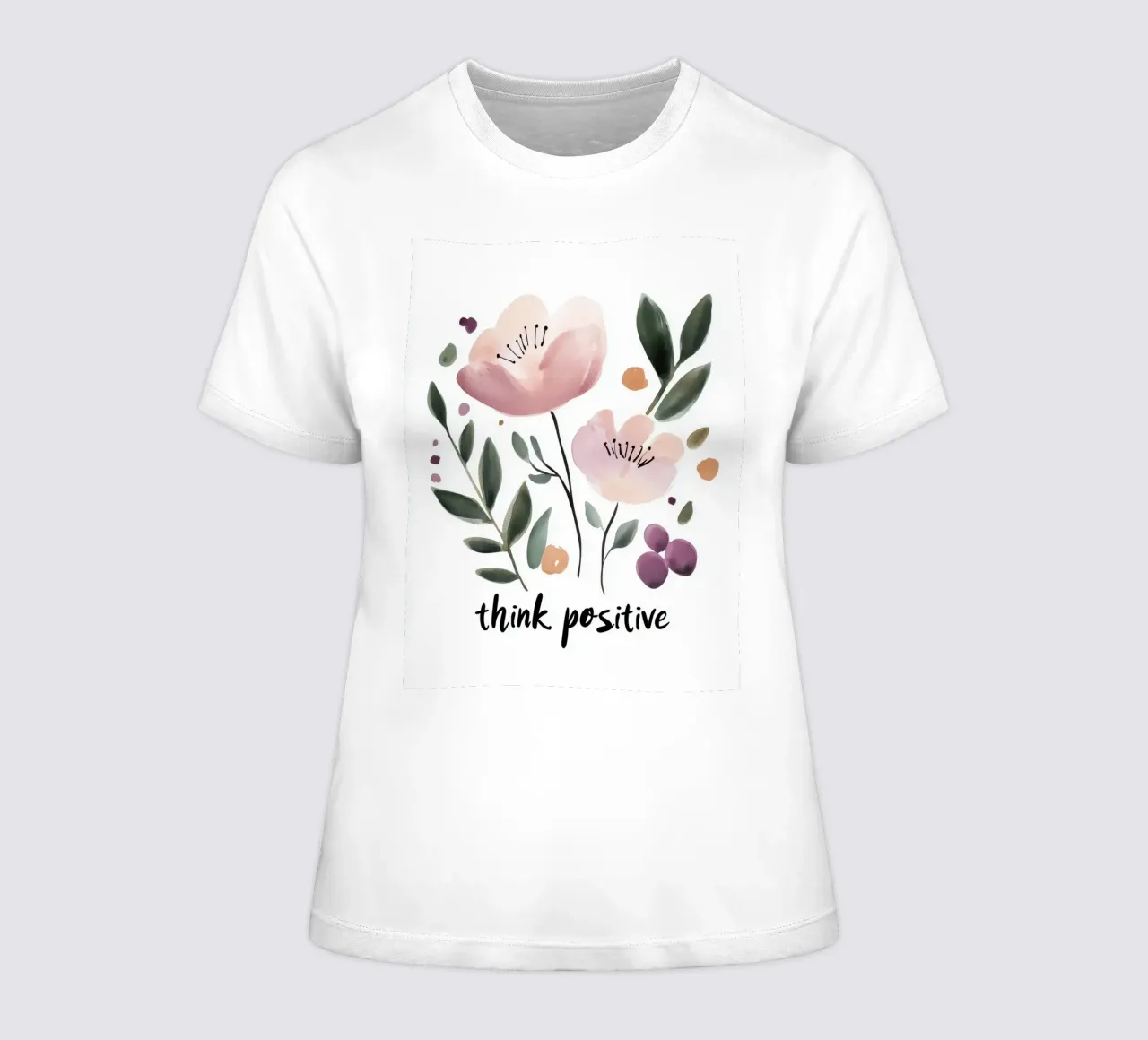 Think Positive No 3 t-shirt da donna da treechild