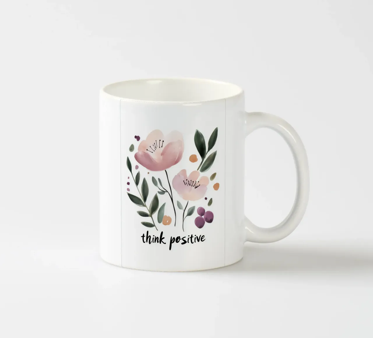 Think Positive No 3 tazza in ceramica da treechild