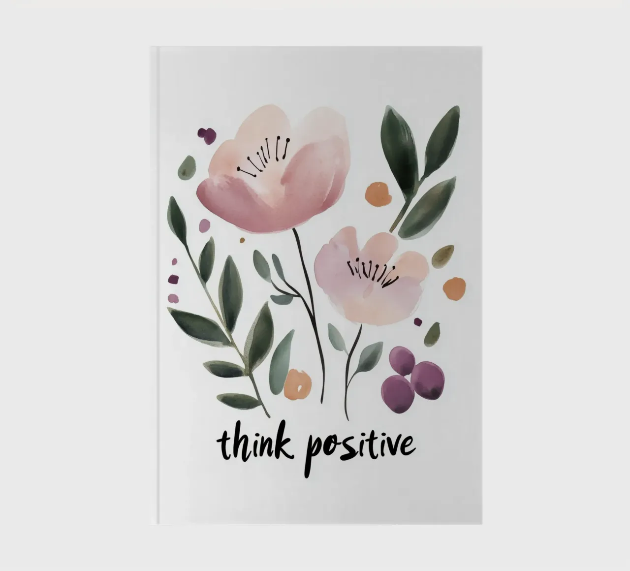 Think Positive No 3 notebook by treechild