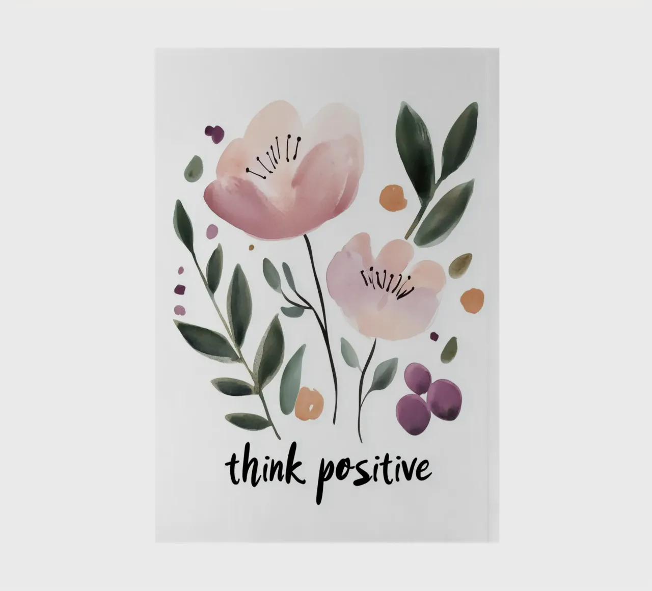 Think Positive No 3 notebook by treechild