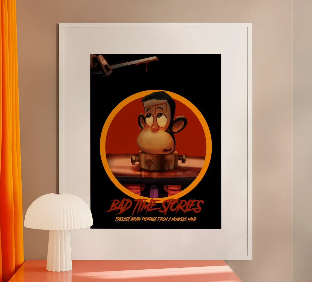 Bad Time Stories – Exquisite Brain Pickings From A Monkey's poster da Cute'n'Rude