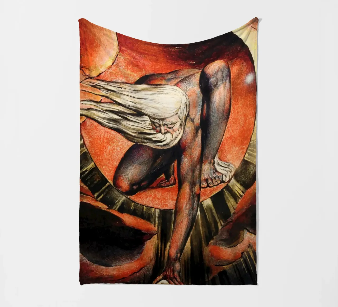 william blake - the ancient of days fleece blanket by William Store