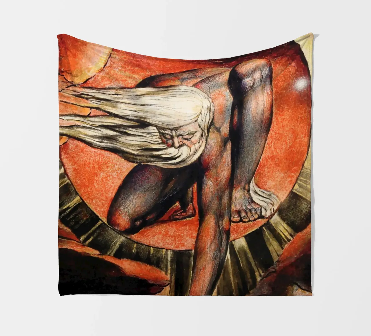william blake - the ancient of days fleece blanket by William Store