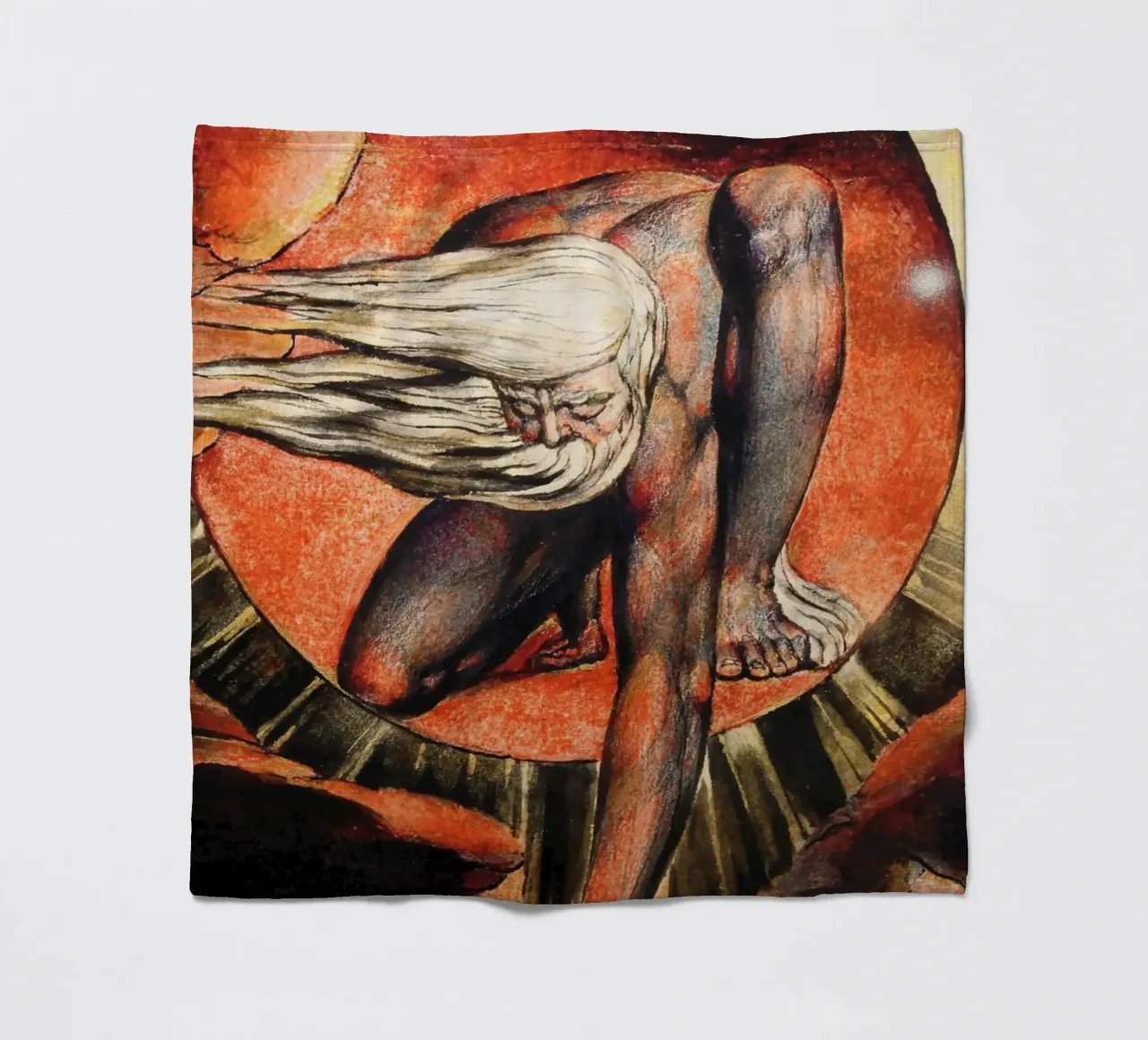 william blake - the ancient of days fleece blanket by William Store