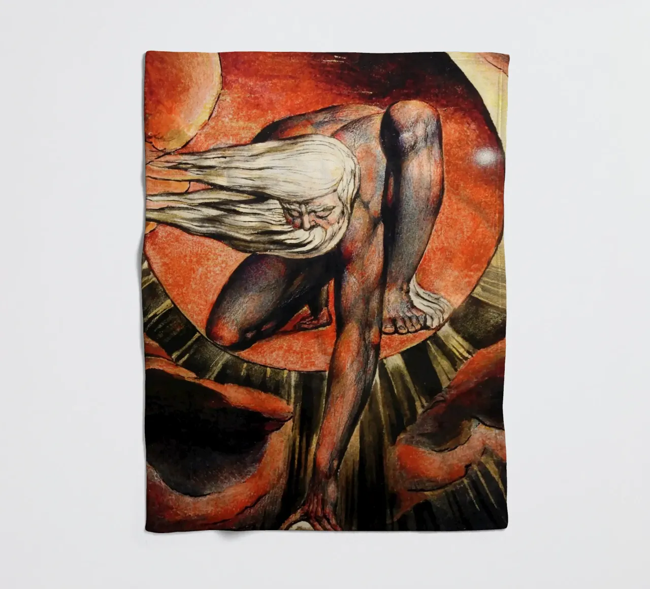 william blake - the ancient of days fleece blanket by William Store