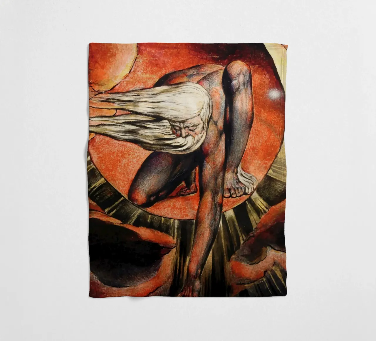 william blake - the ancient of days fleece blanket by William Store