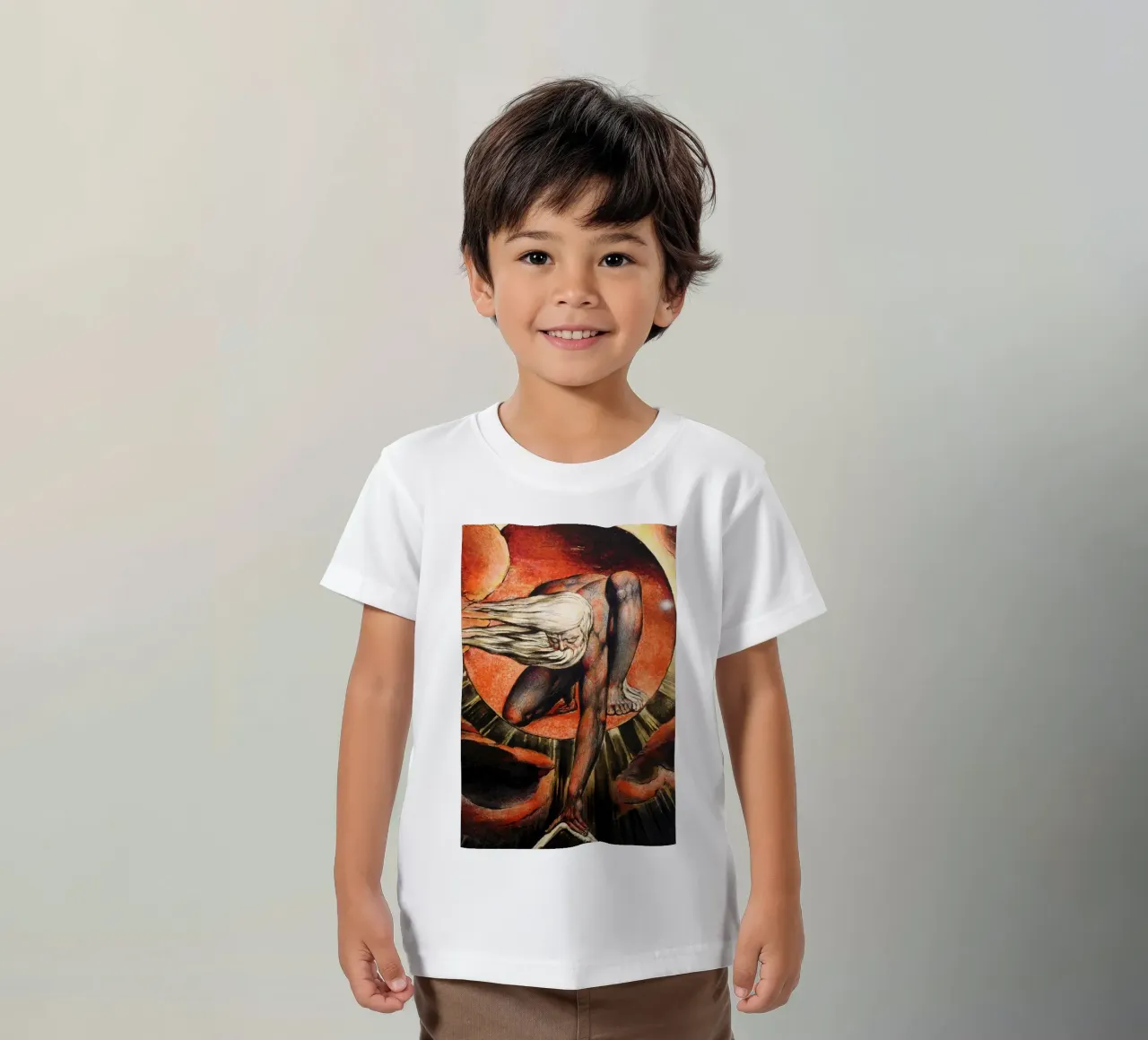 william blake - the ancient of days kids t-shirt by William Store