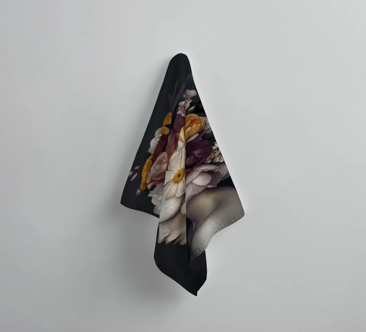 Floral Beauty Portrait towel by Andrea Haase Floral Passion