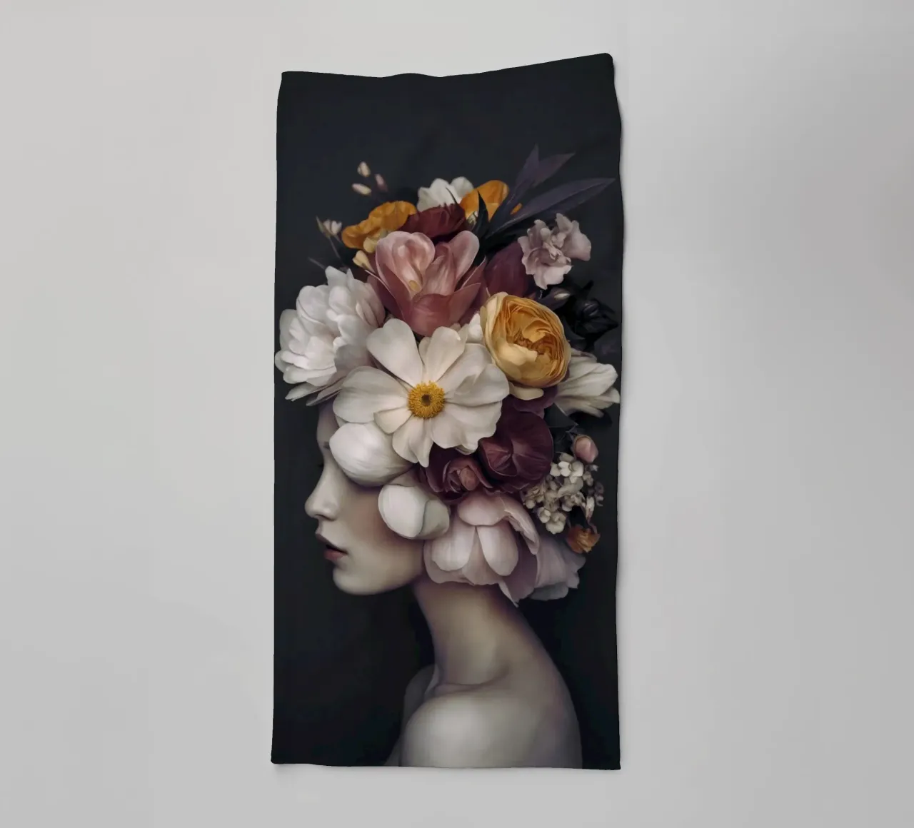 Floral Beauty Portrait towel by Andrea Haase Floral Passion