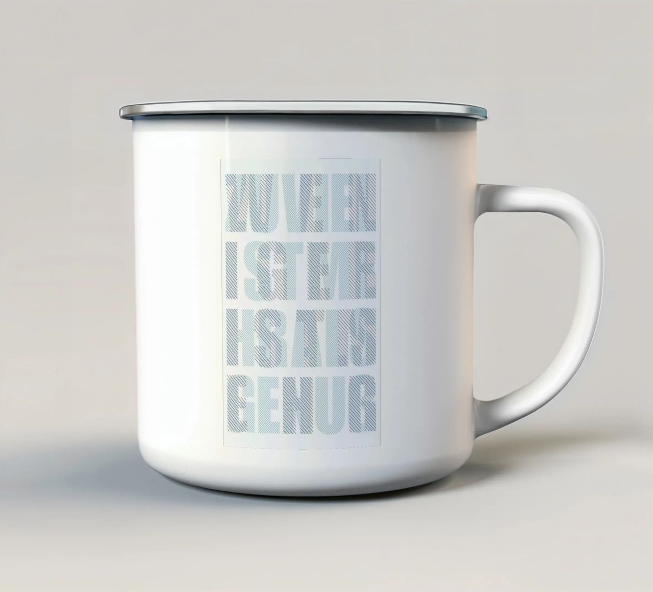 Less Is More tazza in smalto da Jan Luzar