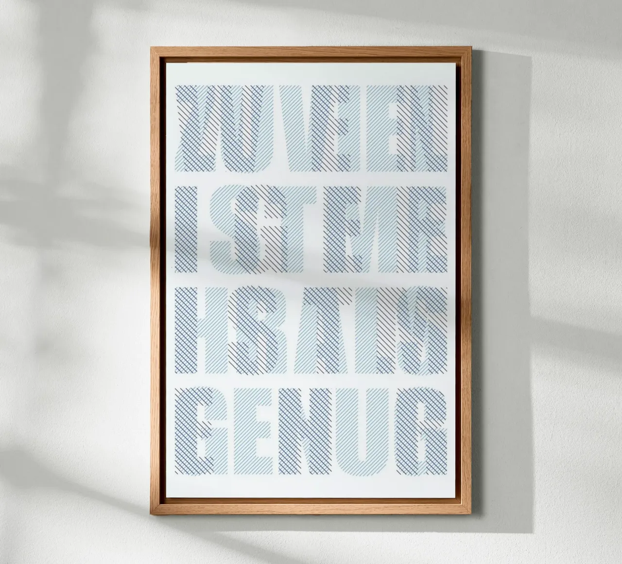 Less Is More canvas met Baklijst van Jan Luzar