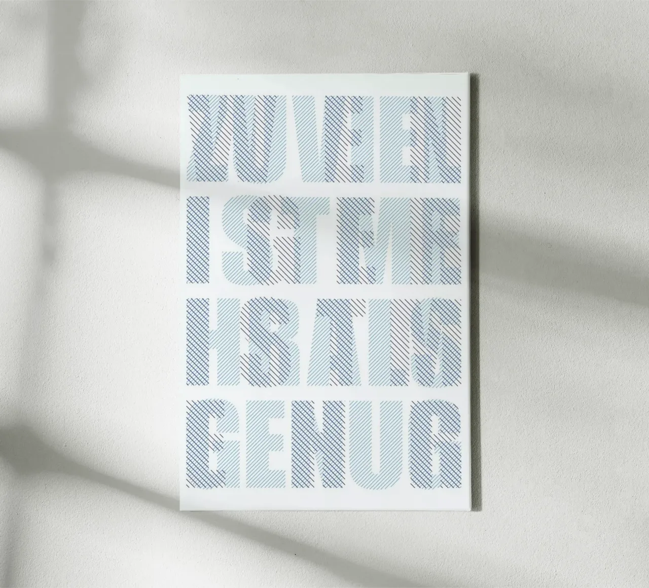 Less Is More canvas met Baklijst van Jan Luzar