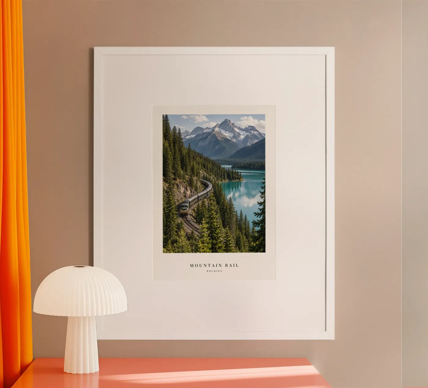 Bergbahn Poster von Artsy Poster