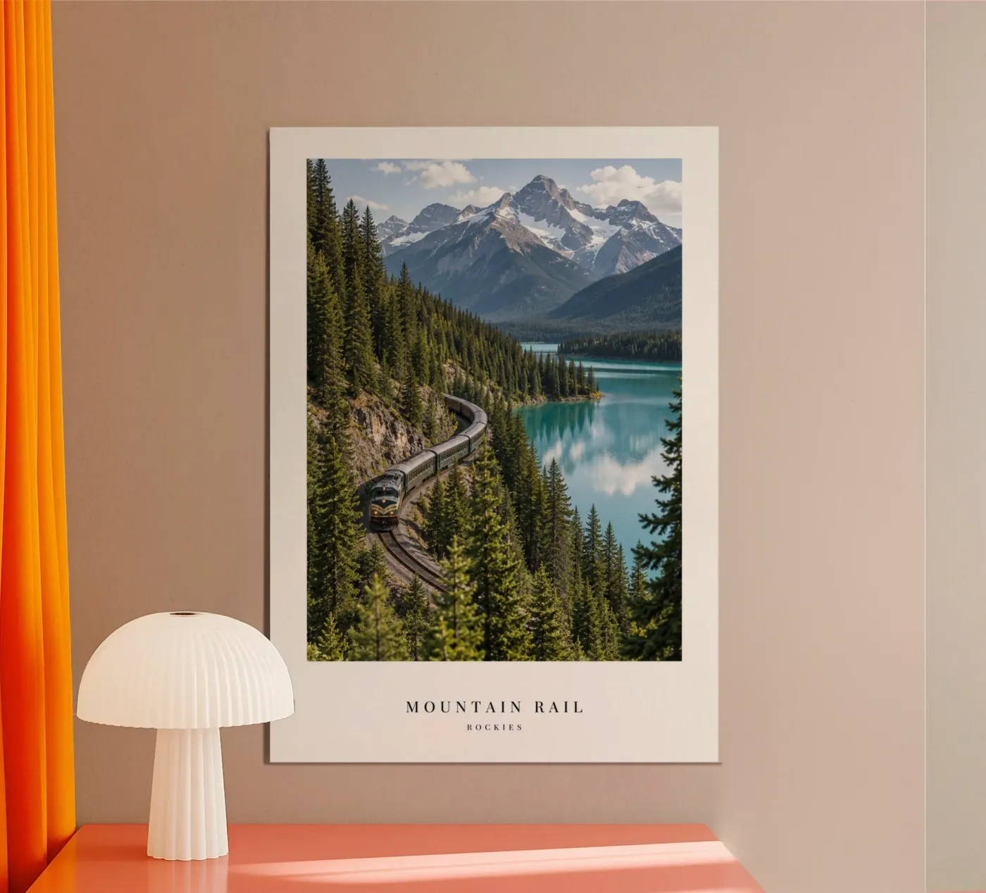 Bergbahn Poster von Artsy Poster