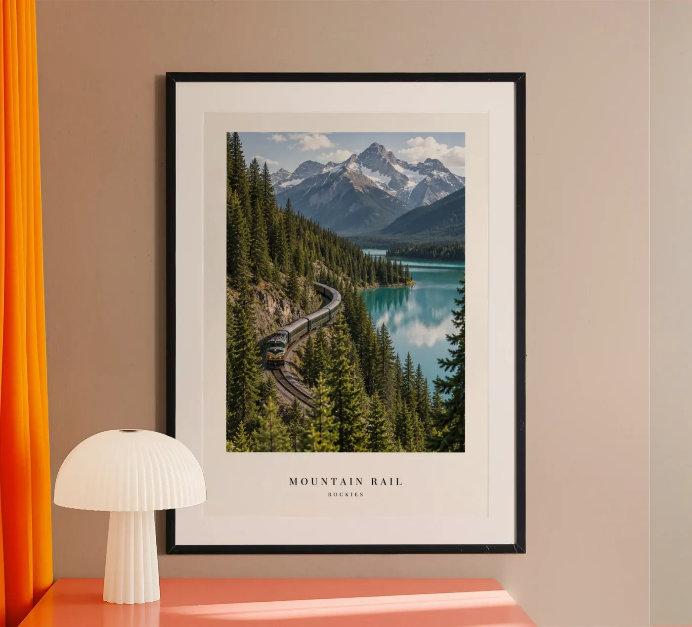 Bergbahn Poster von Artsy Poster