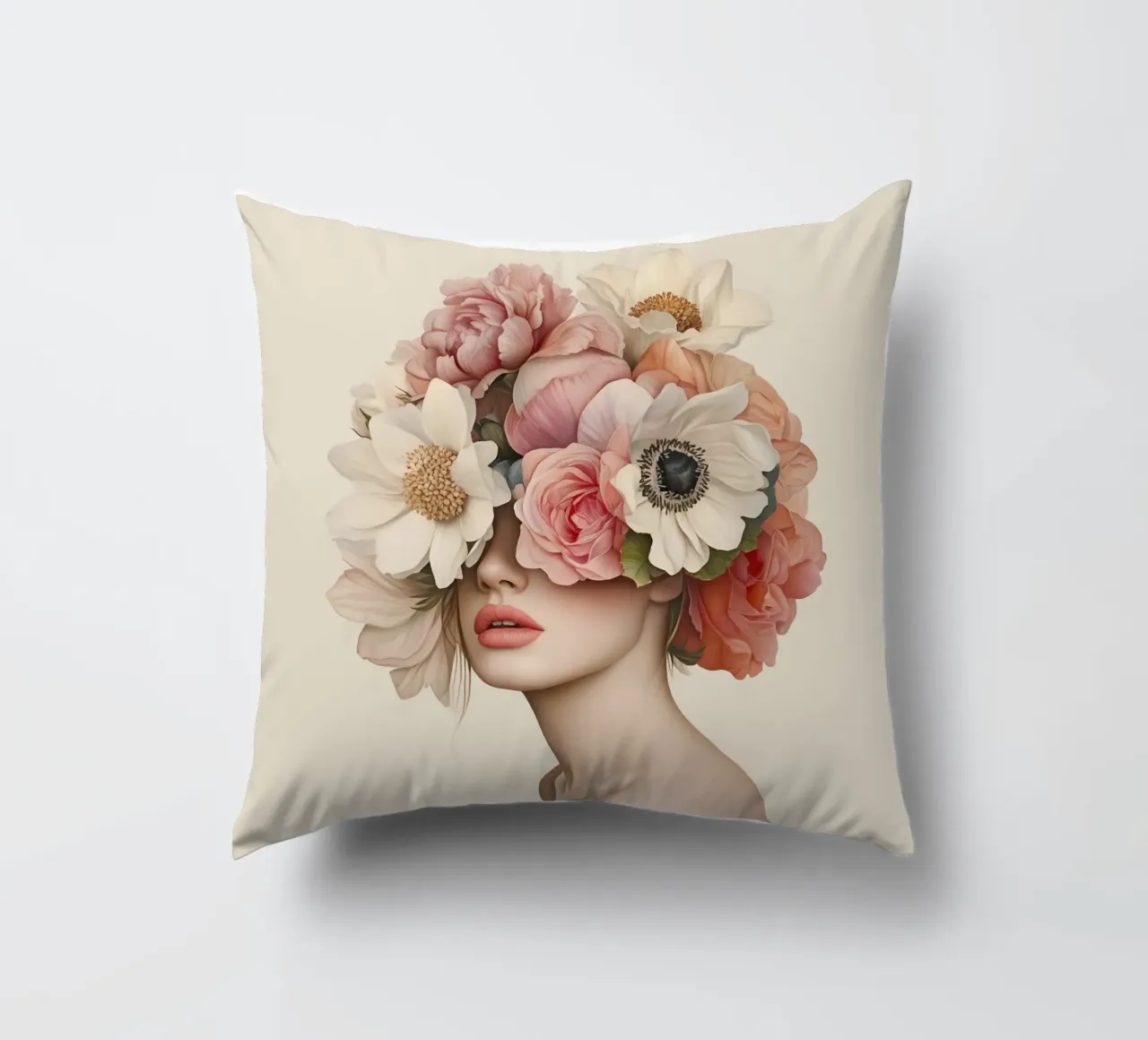 Bellezza eterea in fiore Eleganza cuscino da Andrea Haase Floral Passion