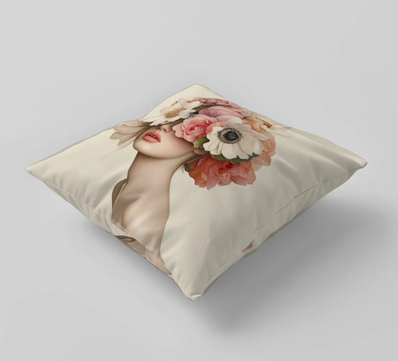 Bellezza eterea in fiore Eleganza cuscino da Andrea Haase Floral Passion